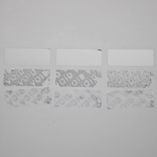 TamperVoid, Rectangle, Silver Matte 1 x 0.375-2