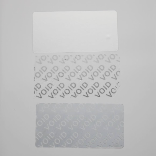 TamperVoid, Rectangle, Silver Matte 2 x 1-3