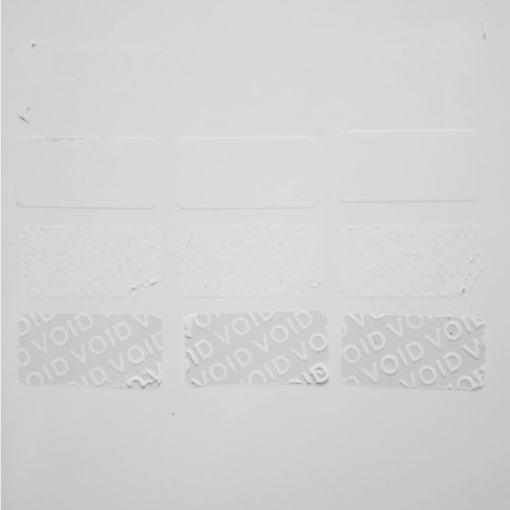 TamperVoid, Rectangle, White 1 x 0.5-2