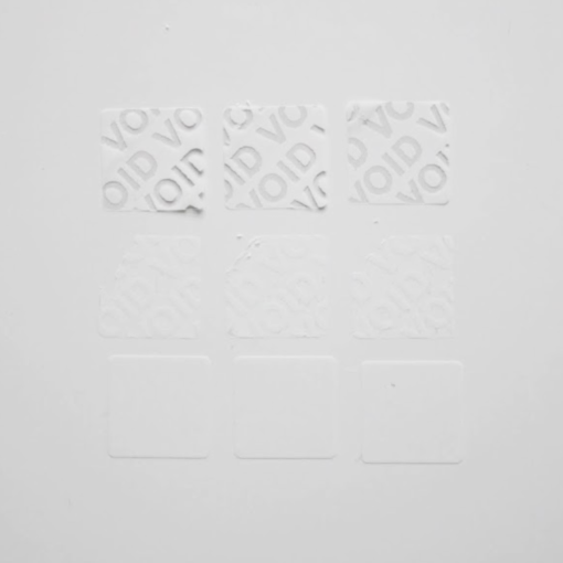 TamperVoid®, Tamper-Evident Security Label Seal Sticker, Square, 0.5" x 0.5"