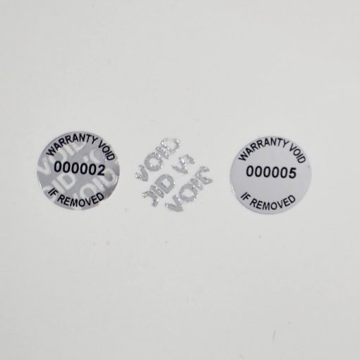 TamperVoid®, Tamper-Evident Security Label Seal Sticker, Circle, 0.625" Diameter
